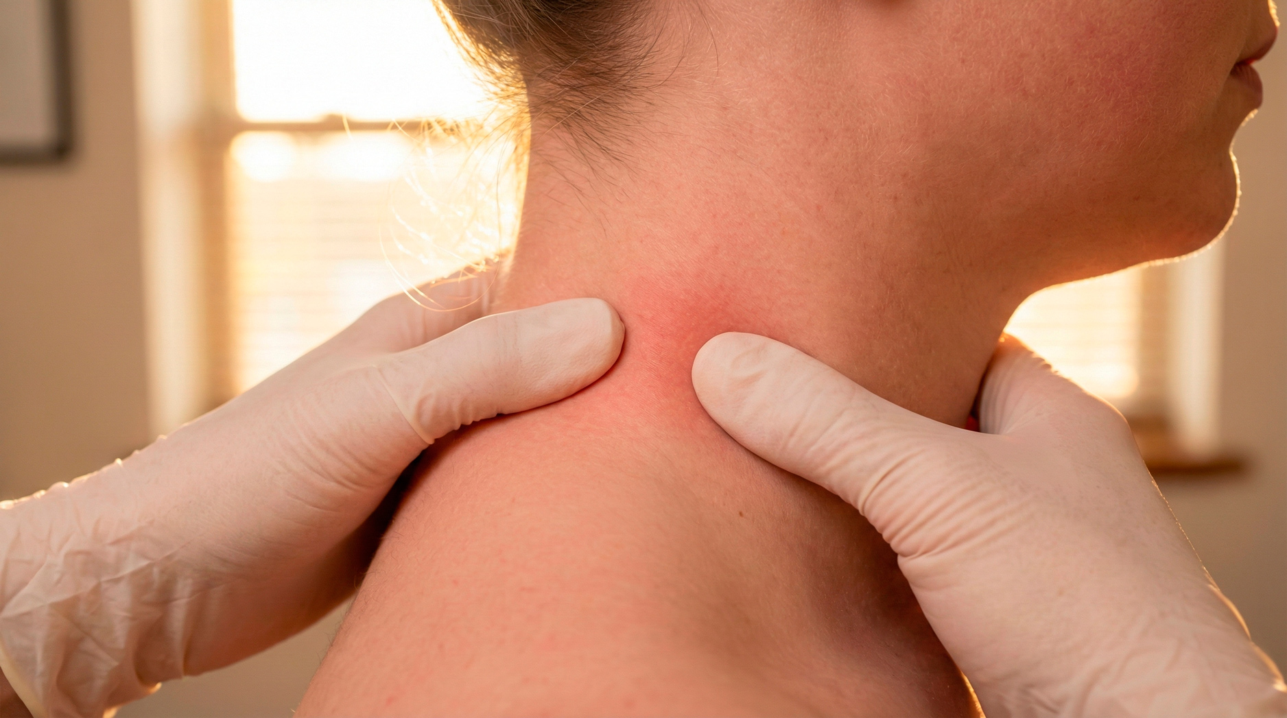 Triggerpunktbehandlung im Nackenbereich durch einen Physiotherapeuten in Dortmund zur Lösung von tiefsitzenden Verspannungen.